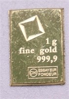 1 GRAM .999 GOLD BAR