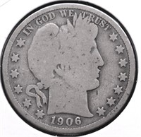 1906 BARBER HALF DOLLAR G