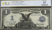 1899 PCGS VF 25 1$ SILVER CERTIFICATE