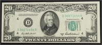 1950 CHOICE BU 20 $ FEDERAL RESERVE NOTE