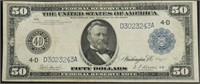 1914 50 $ FEDERAL RESERVE NOTE VF