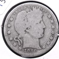 1916 D BARBER QUARTER G