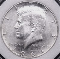 1964 CHOICE BU KENNEDY HALF DOLLAR