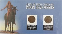 19 & 20TH CENTURY INDIAN HEAD CENTS