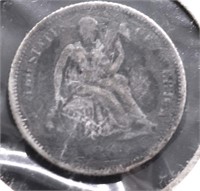 1883 SEATED DIME VG DETAILS