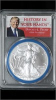 2017 ASE Silver Eagle PCGS MS69 TRUMP