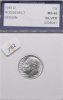 1955 D IGS MS68 ROOSVELT DIME