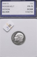 2005 S IGS PF70DC SILVER DIME