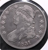 1831 BUST HALF DOLLAR VF