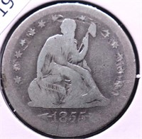1855 SEATED DIME G