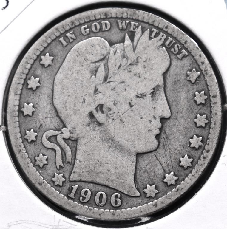 1906 D BARBER QUARTER G