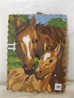 Vintage Paint x Number Horses 9" x 12"