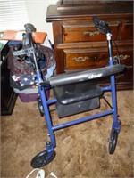 Drive Folding Mobility Walker with Seat