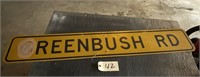 Greenbush road sign