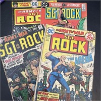 4 Vintage DC Comics Sgt Rock