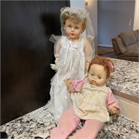 2 Vintage Doll Projects in Sterilite Tote