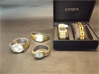 5 Men's Watches-Seiko, Quartz, Banner, Pulsar