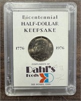 BICENTENNIAL HALF DOLLAR KEEPSAKE 1776-1976