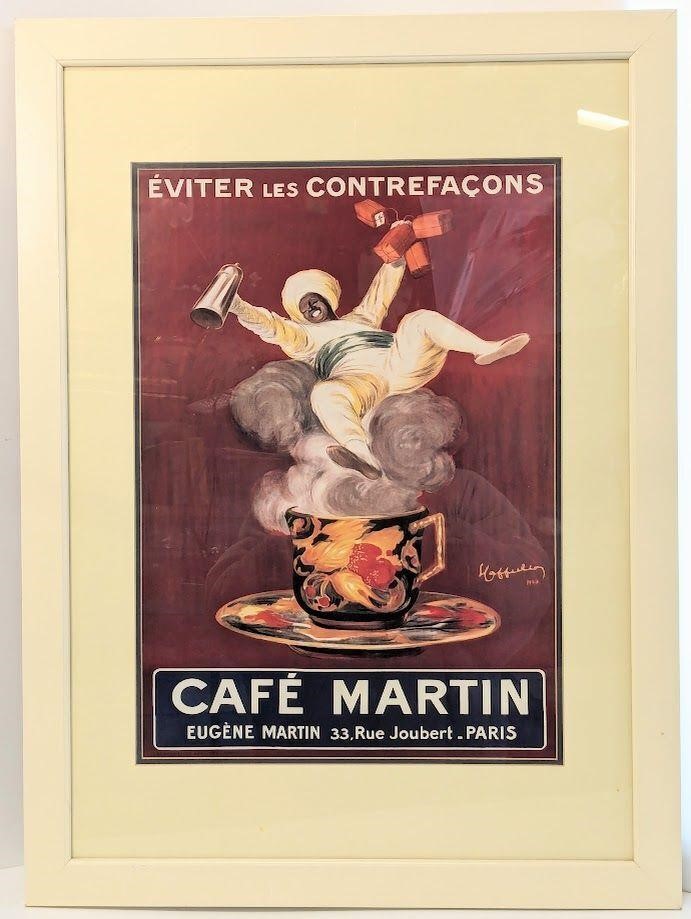 Framed "Cafe Martin" By Leonetto Cappiello Print