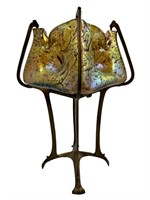 Loetz Art Nouveau Austrian Glass & Bronze Vase