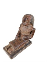Pre Columbian Aztec Woman Seated on Sled