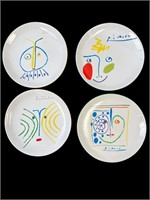 4pc Pablo Picasso 1962 Picasso Living Plates