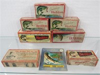 (7) HEDDON FISHING LURES IN ORIGINAL BOXES: