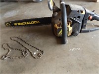 18" McCulloch Chain saw-pulls thru