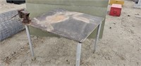 Shop Made Welding Table with 3 1/2" Vice