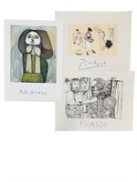 3pc Pablo Picasso Lithos Marina Picasso Collection