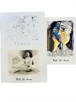3pc Pablo Picasso Litho by Marina Picasso Coll