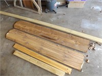 2 fence planks-69", 2 x 4's--1 is 10 ft, 4 x 1