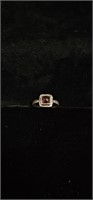 Jewelry Lot, Petite Square Garnet Ring