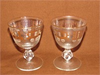 2 small goblets
