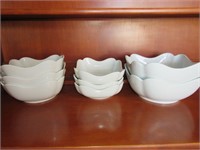 White bowls