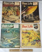 4 Vintage 1953 & 1956 Boy Scout Magazines