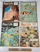 4 Vintage 1958 & 1959 Boy Scout Magazines