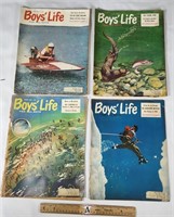 4 Vintage 1957, '58, '61 Boy Scout Magazines