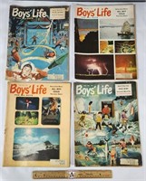 4 Vintage 1958, '59, '60 Boy Scout Magazines