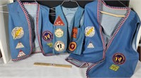 3 Vintage Girl Scout Vests