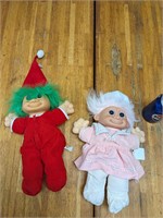 2 VTG Troll Dolls