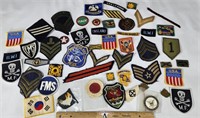 Assortment of Military Patches & Pins