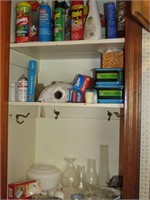 Contents of a cupboard in a kitchen