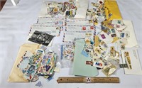 Vintage Stamps and Air Mail Stamped Envelopes