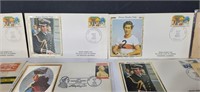 Stamp Album,  Vintage Stamps: Prince Charles, etc