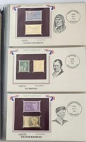 22kt Gold Replica Stamp: Charles Lindebergh,