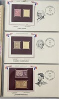 22kt Gold Replica Stamp: John Adams, Martha