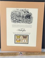 Vintage 1977 American Butterflies Stamps