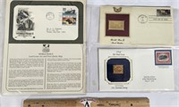 WWII First Day of Issue Gold Stamp, 22ct Gold