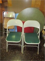 Folding chairs and tables